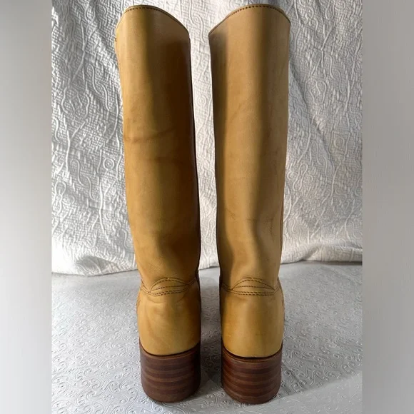 Frye Campus Boots 14L Women 8.5 B Banana Iconic Closet Staple Quiet Luxury Boho - Picture 5 of 16